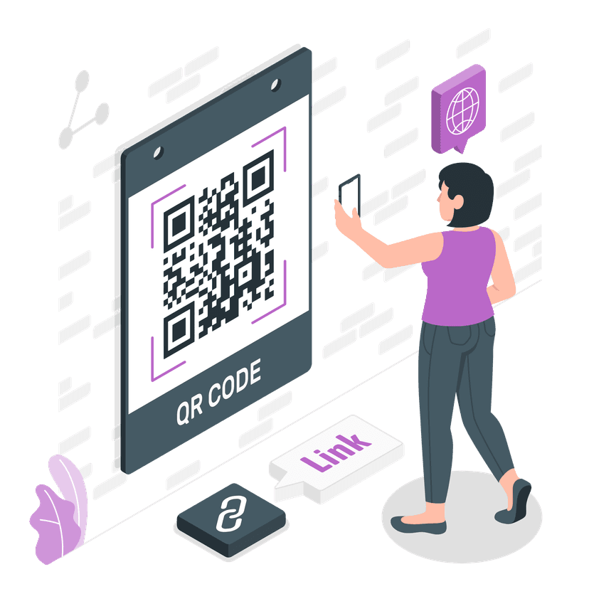 QR Code Illustration